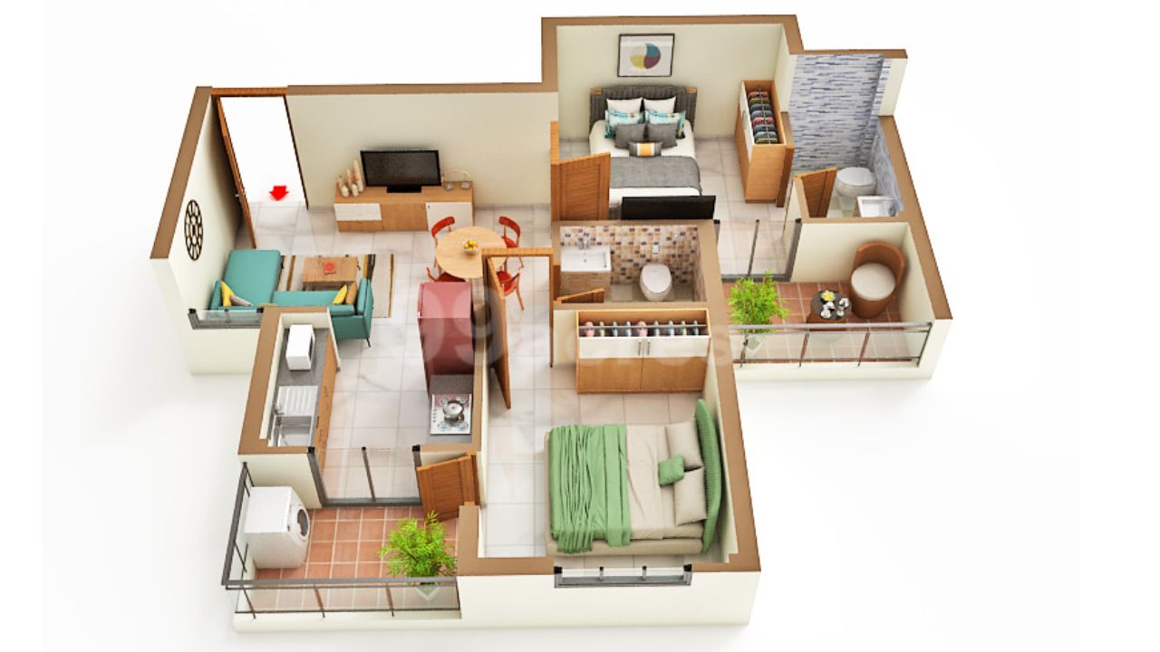 Advitya Homes Sector 143 Faridabad Floor Plan 1 BHK 