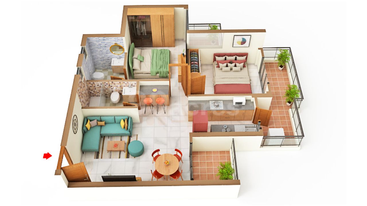 Advitya Homes Sector 143 Faridabad Floor Plan 3 BHK