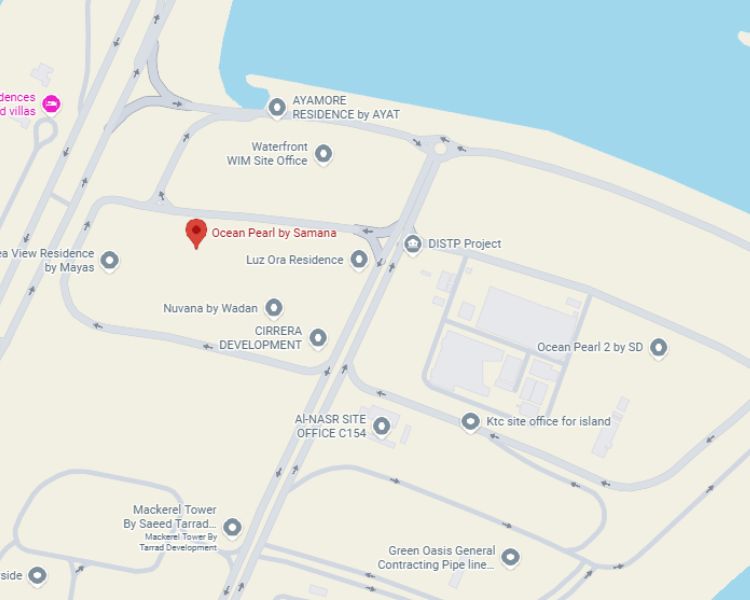 Samana Ocean Pearl Dubai Islands Dubai Location Map 