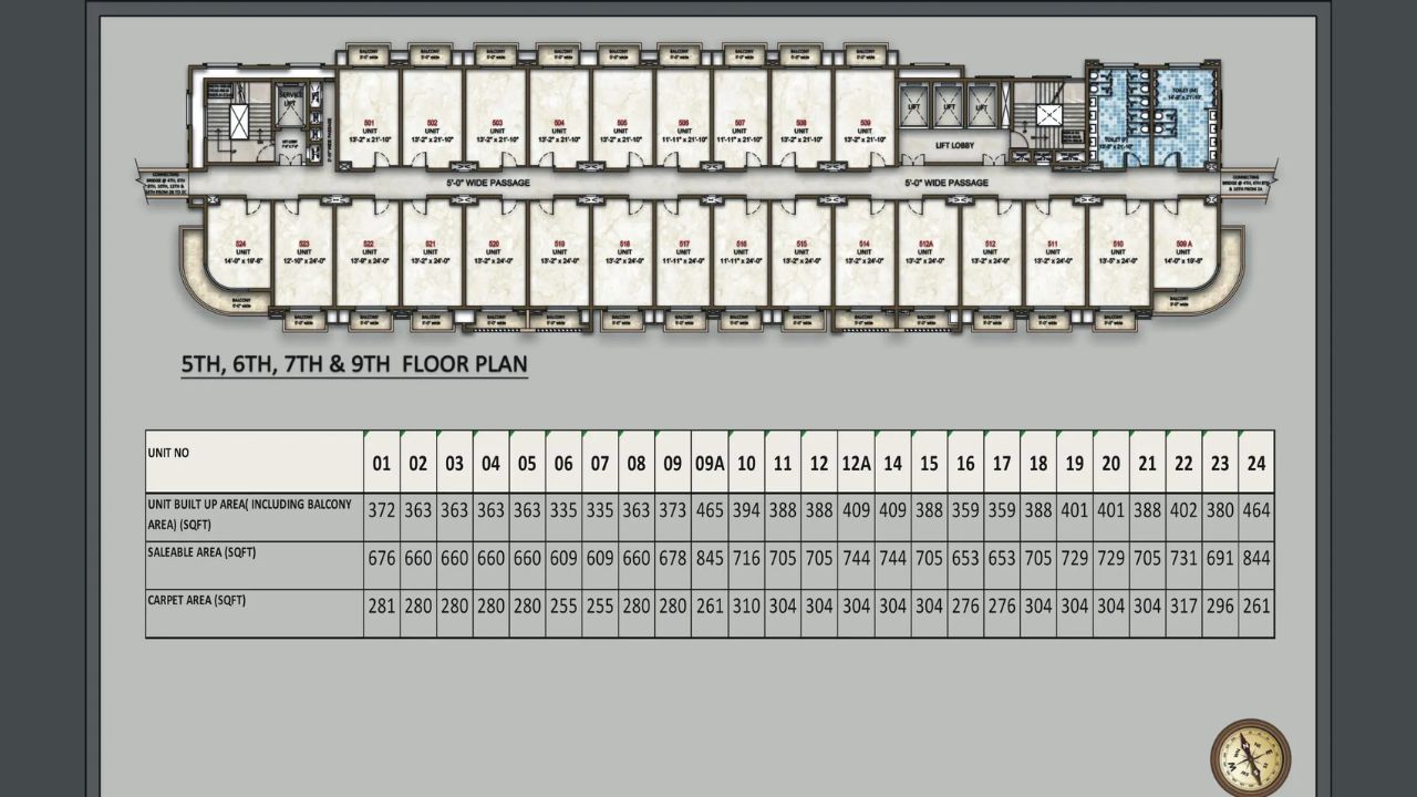 Omaxe Hi Street Floor Plan Type 1