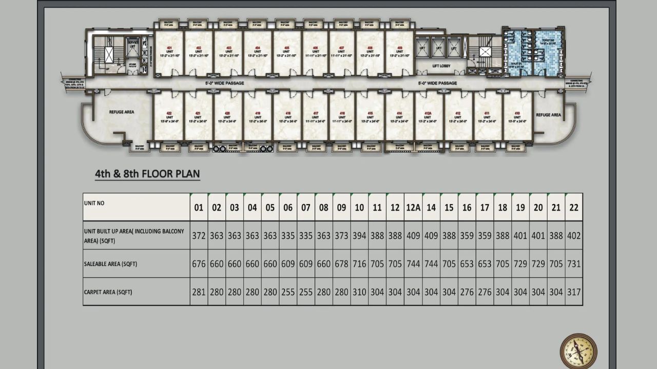 Omaxe Hi Street Floor Plan Type 2