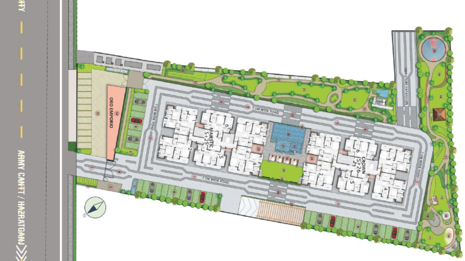 Oro Dynasty Amar Shaheed Path Lucknow Master Plan