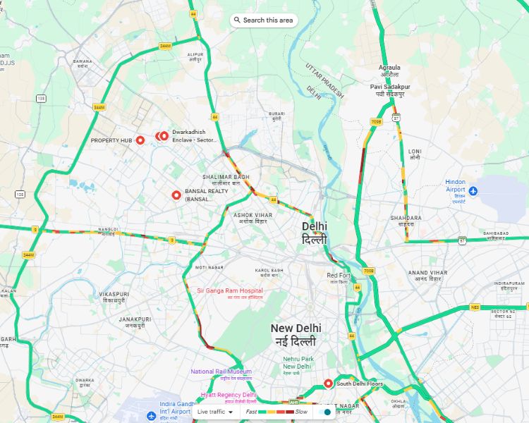 Dwarkadhish Suri Luxury Floors location map