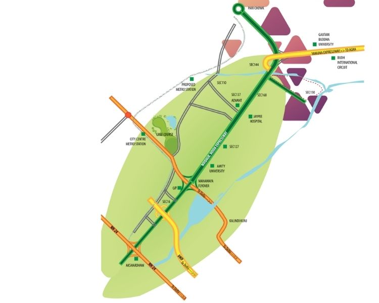 Samridhi Luxuriya Avenue Location Map