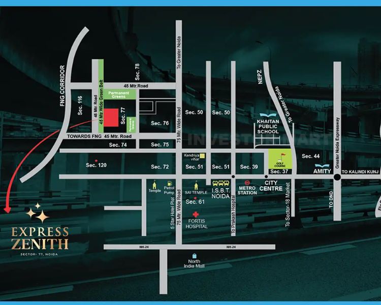 Express Zenith Location Map