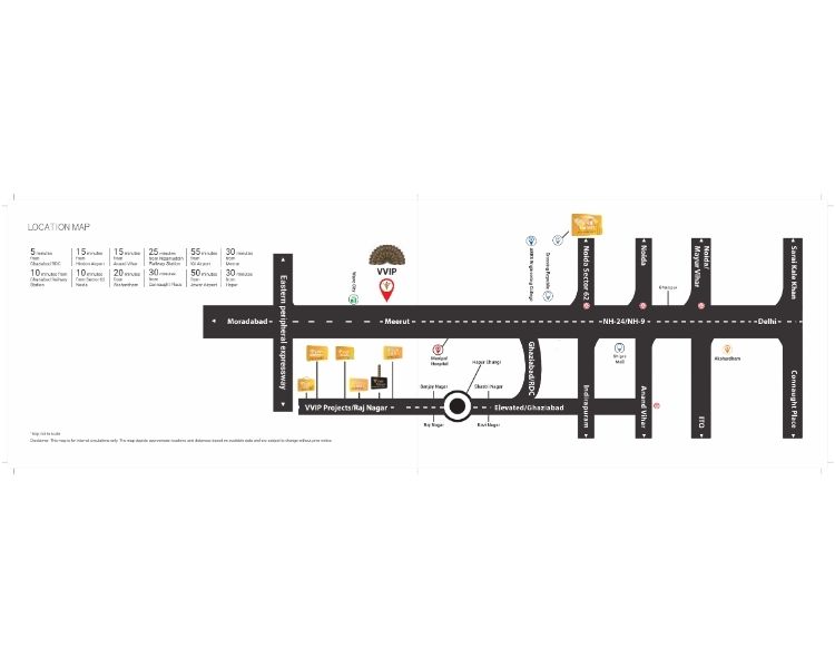 VVIP Namah Location Map