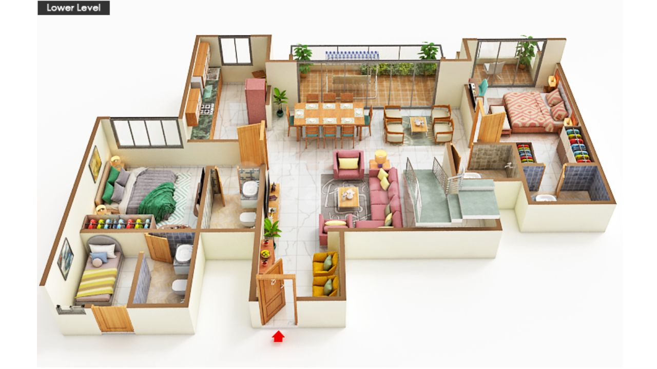 Northern Lights by Puravankara KVN Bagalur Bangalore Floor Plan 4 BHK