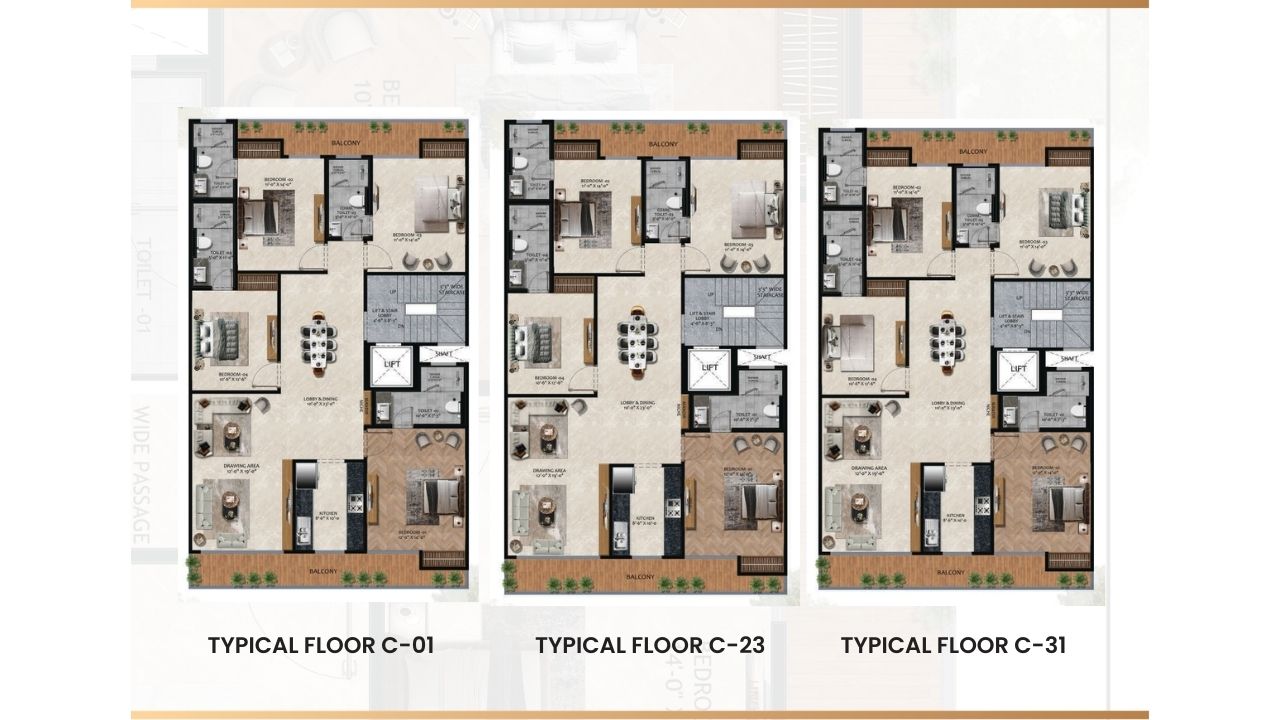 Victory Floor 89 Gurgaon type B Floor Plan