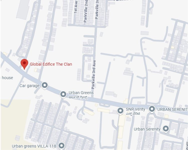Global Edifice The Clan Sarjapur Road Bangalore Location Map 