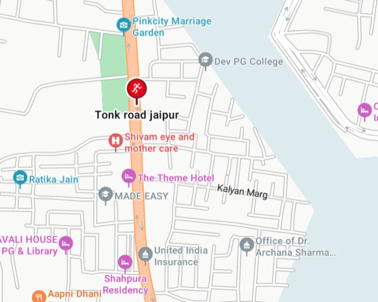 Mahima Palm Springs Tonk Road Jaipur Location Map