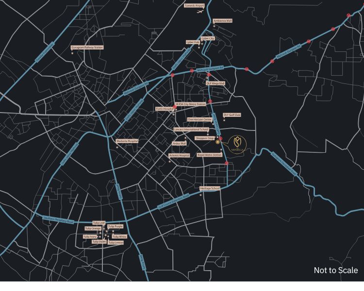 Tulip Monsella Location Map