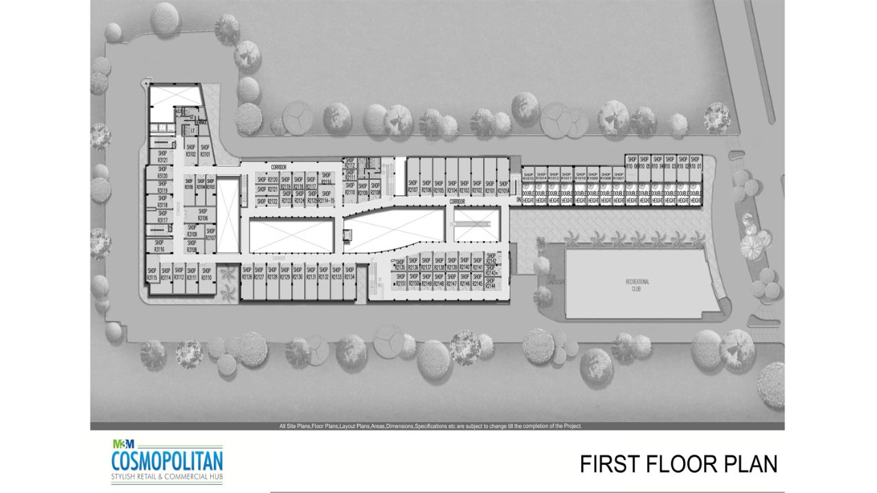 M3M Cosmopolitan Sector 66 Gurgaon Floor Plan First Floor 