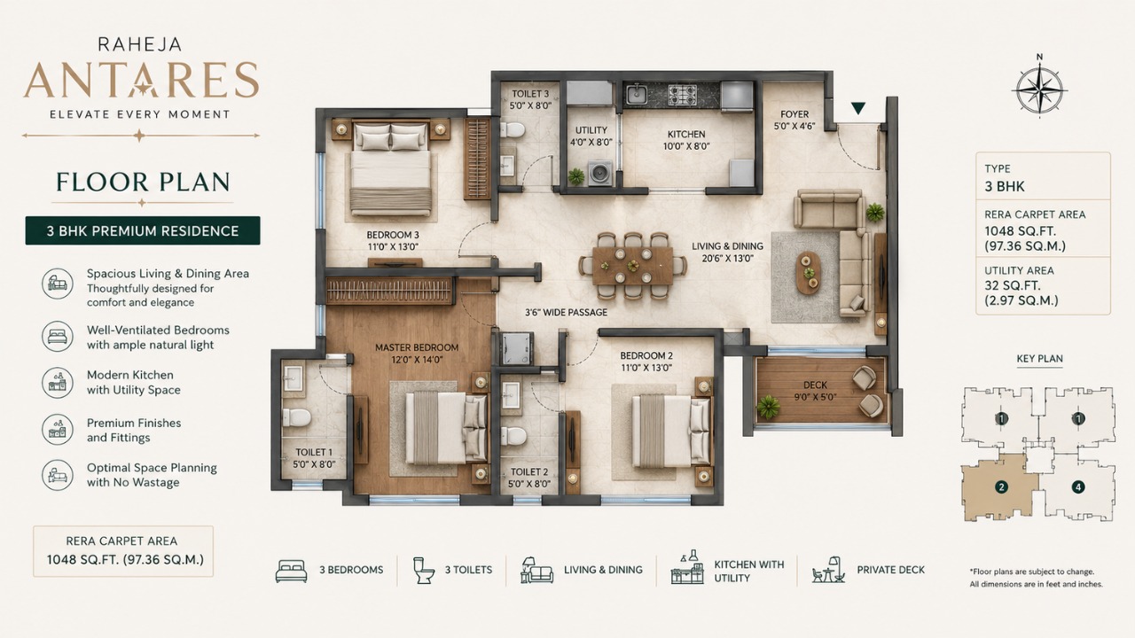 Raheja Antares Kanjurmarg Floor Plan