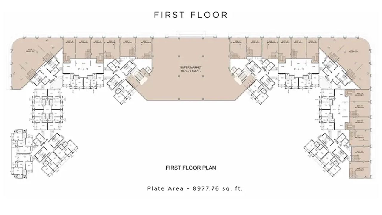 Sunteck Altavia Mumbai First Floor Plan