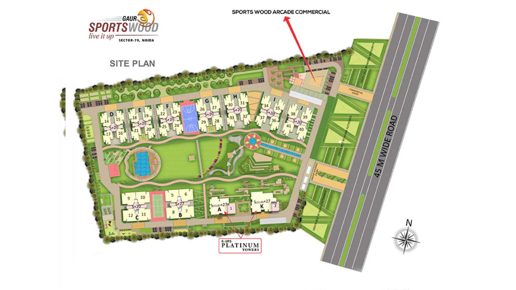 Gaur SportsWood Noida Master Plan