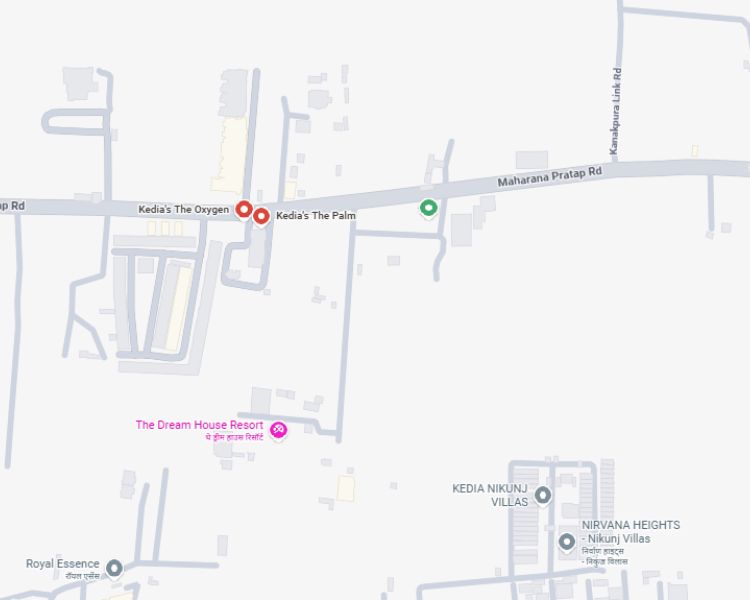 Kedias The Palm Vaishali Nagar Jaipur Location Map