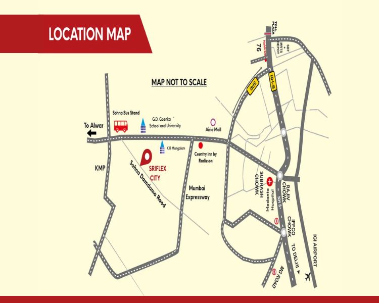 Ninex Sriflex City Location map