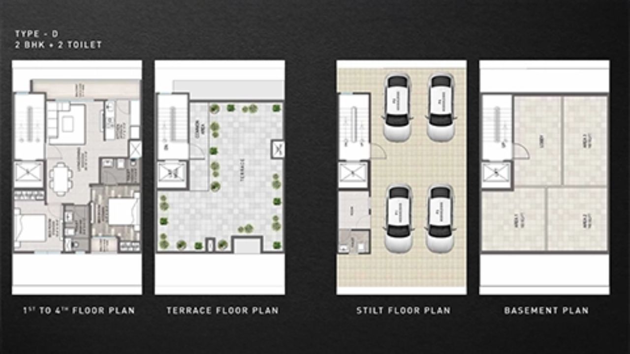 Signature Global Gurgaon Floor Plan 2BHK Type 1