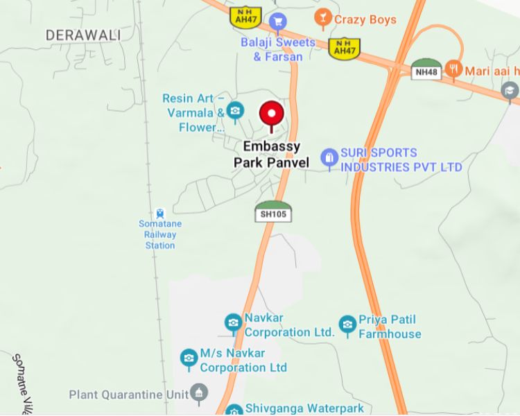 Embassy Park Panvel Navi Mumbai Location Map 