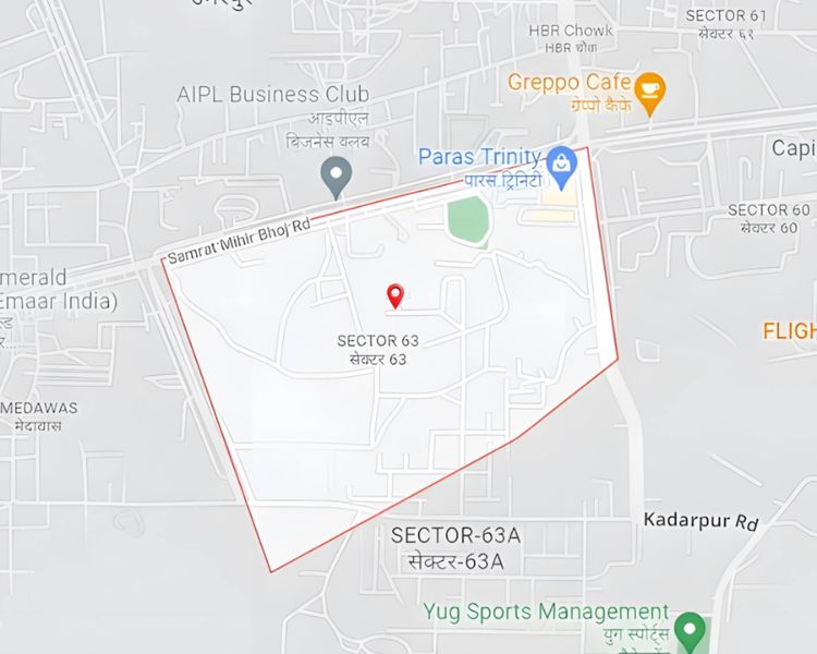 Sobha Crescent location Map
