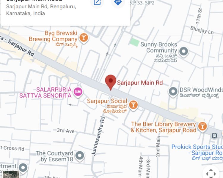 Lodha Elanza Sarjapur Road Bangalore Location Map