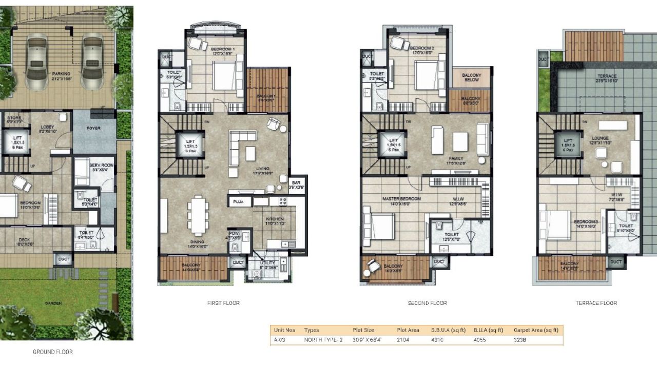 NCC Urban Retreat Floor Plan 5BHK Villas