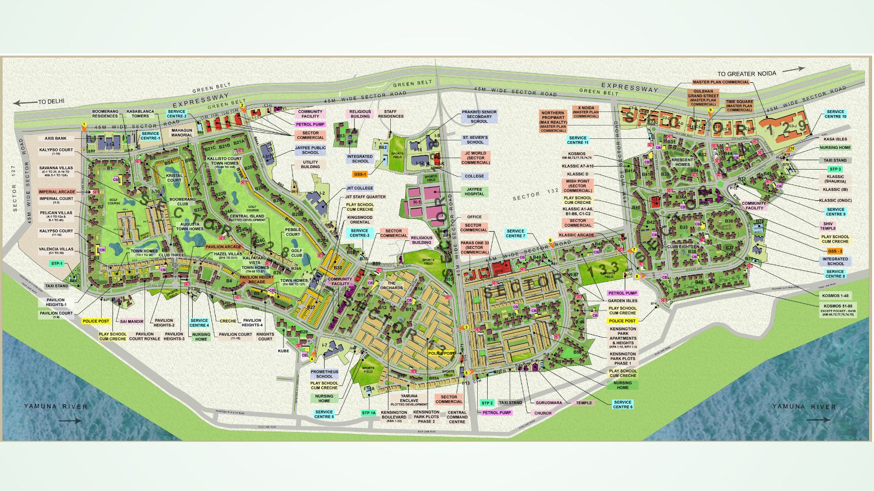 Jaypee Greens Knights Court Master Plan