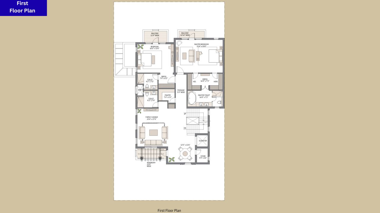 Emaar Marbella First floor plan