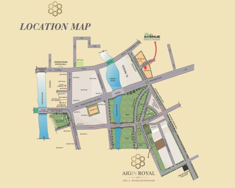 Alpine AIGIN Royal Location Map