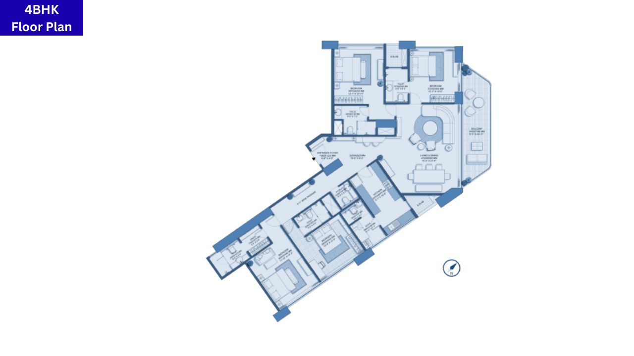 The Imperial I Mumbai 4BHK Floor Plan