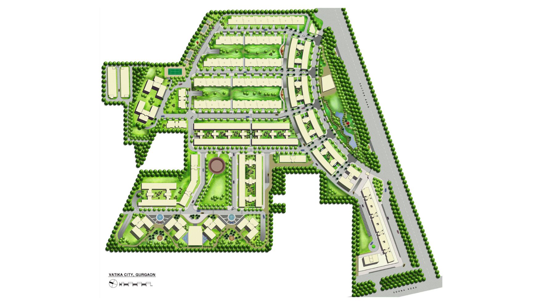 Vatika INXT City Center Gurgaon Master Plan