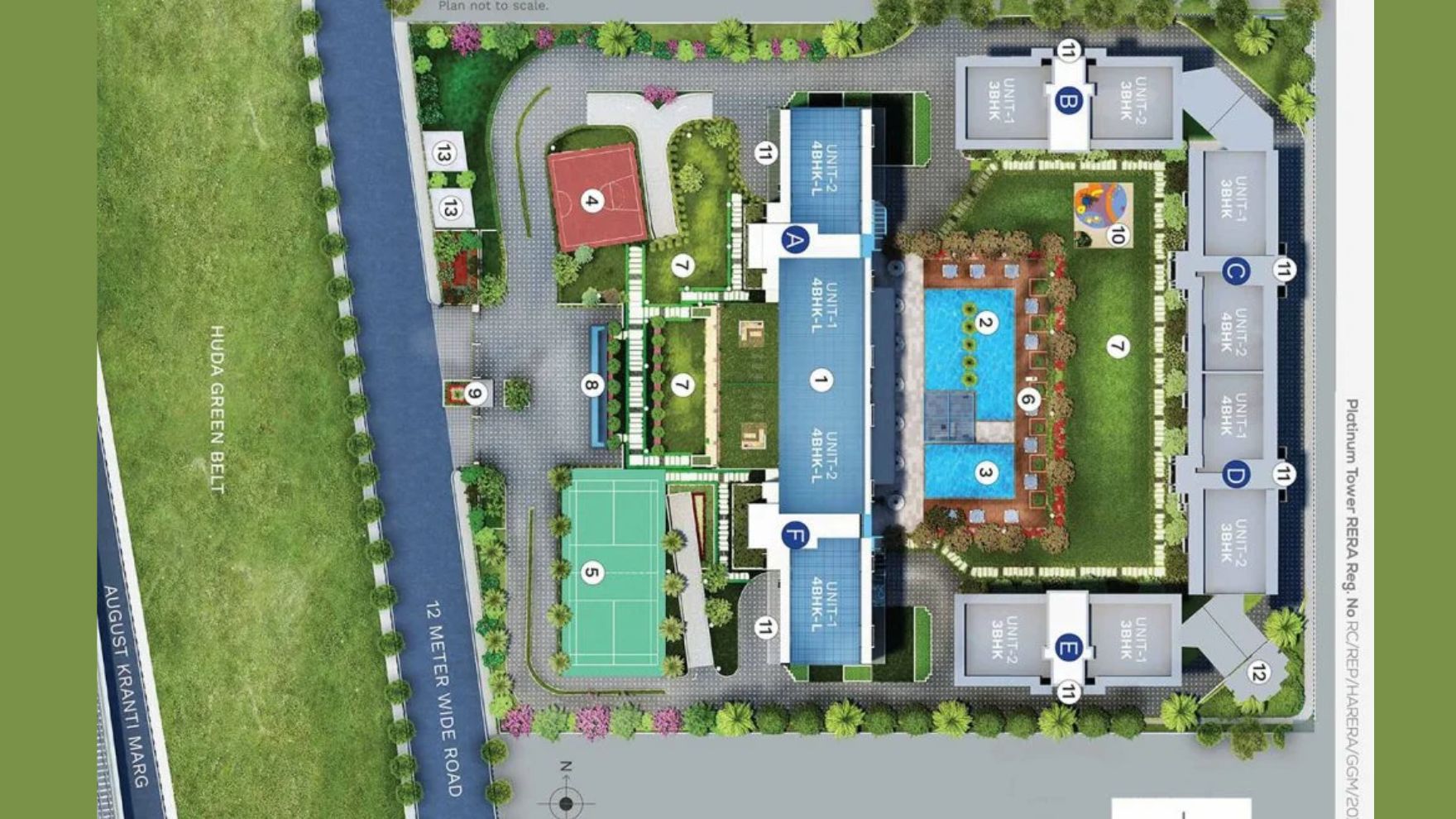 Suncity Platinum Towers Gurgaon Master Plan