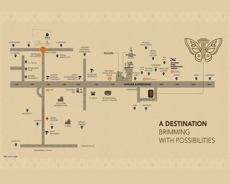 Gaur Chrysalis Sector 22D Yamuna Expressway Noida Location Map