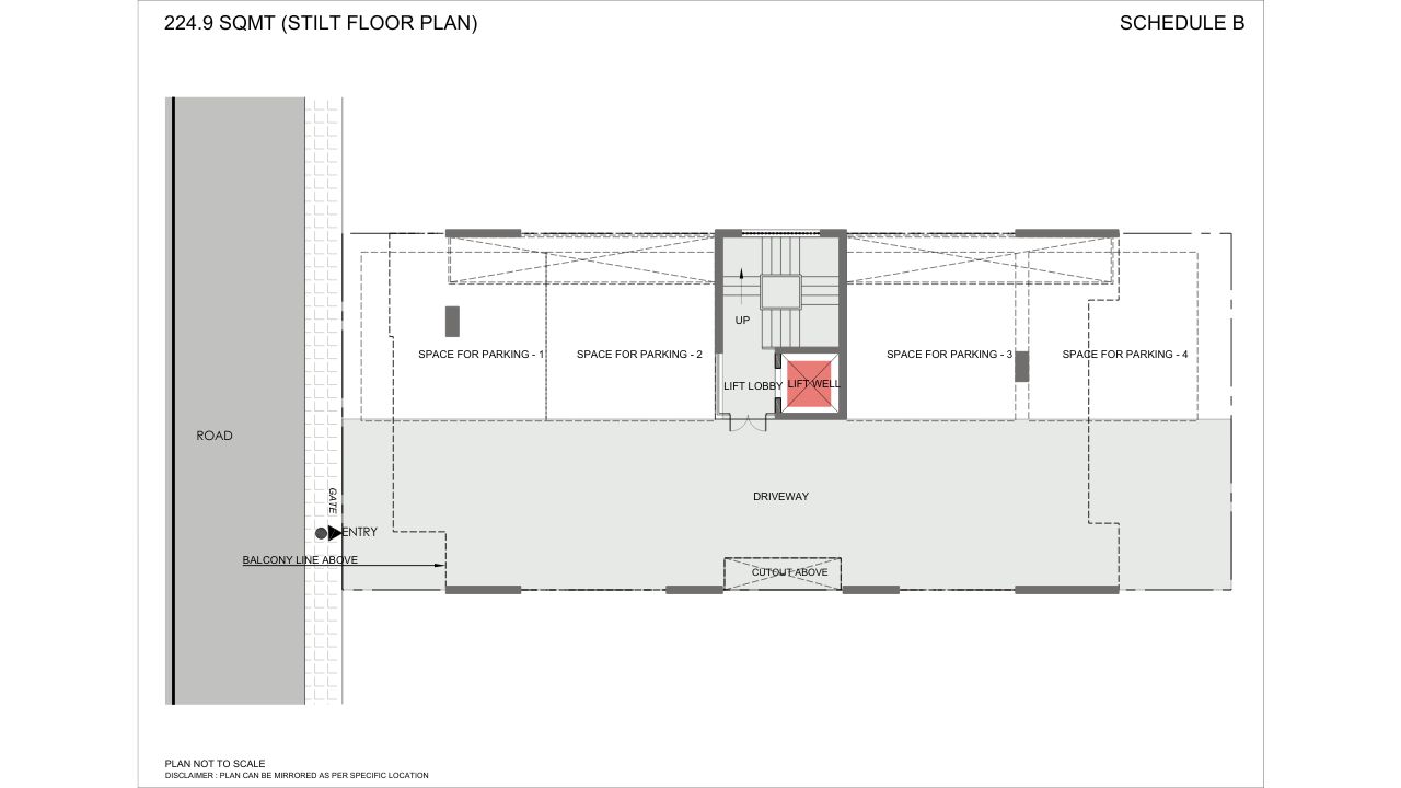BPTP Pedestal STILT FLOOR PLAN