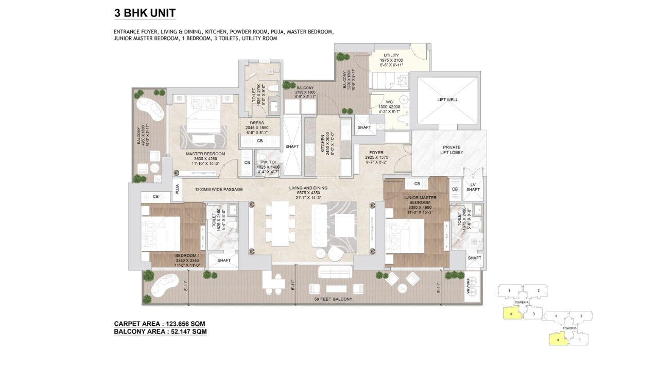 Twin Towers DXP Floor plans