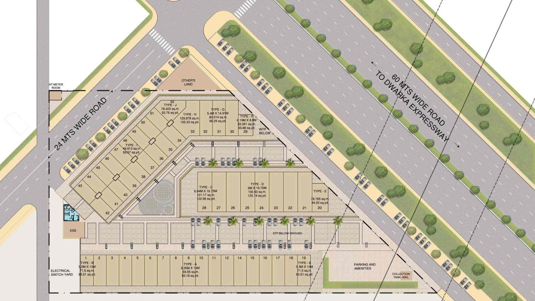 Adani M2K Oyster Arcade Gurgaon Master Plan