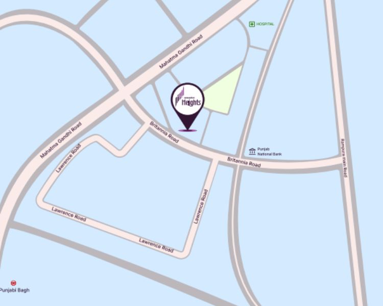 Sawasdee Heights Lawrence Road Delhi Location Map