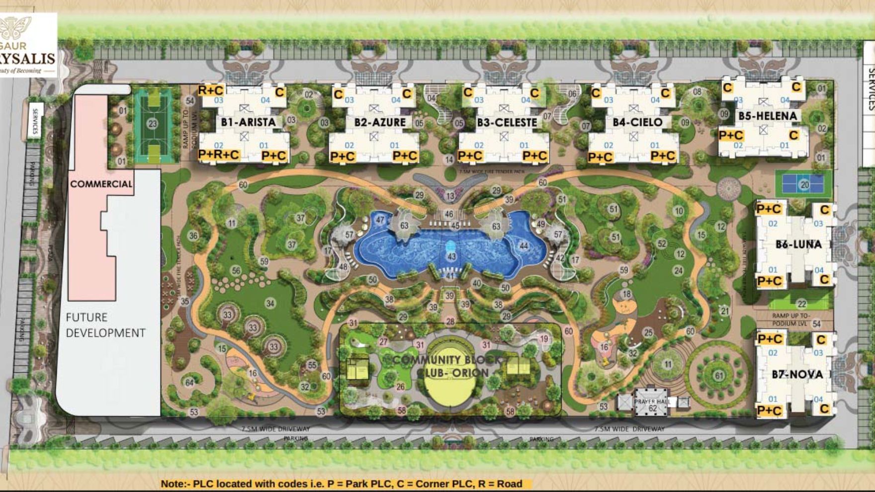 Gaur Chrysalis Greater Noida Master Plan