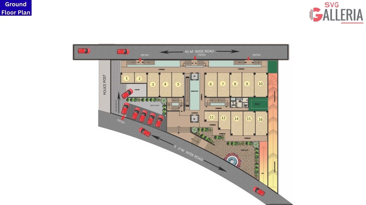 SVG Galleria Ground Floor Plan