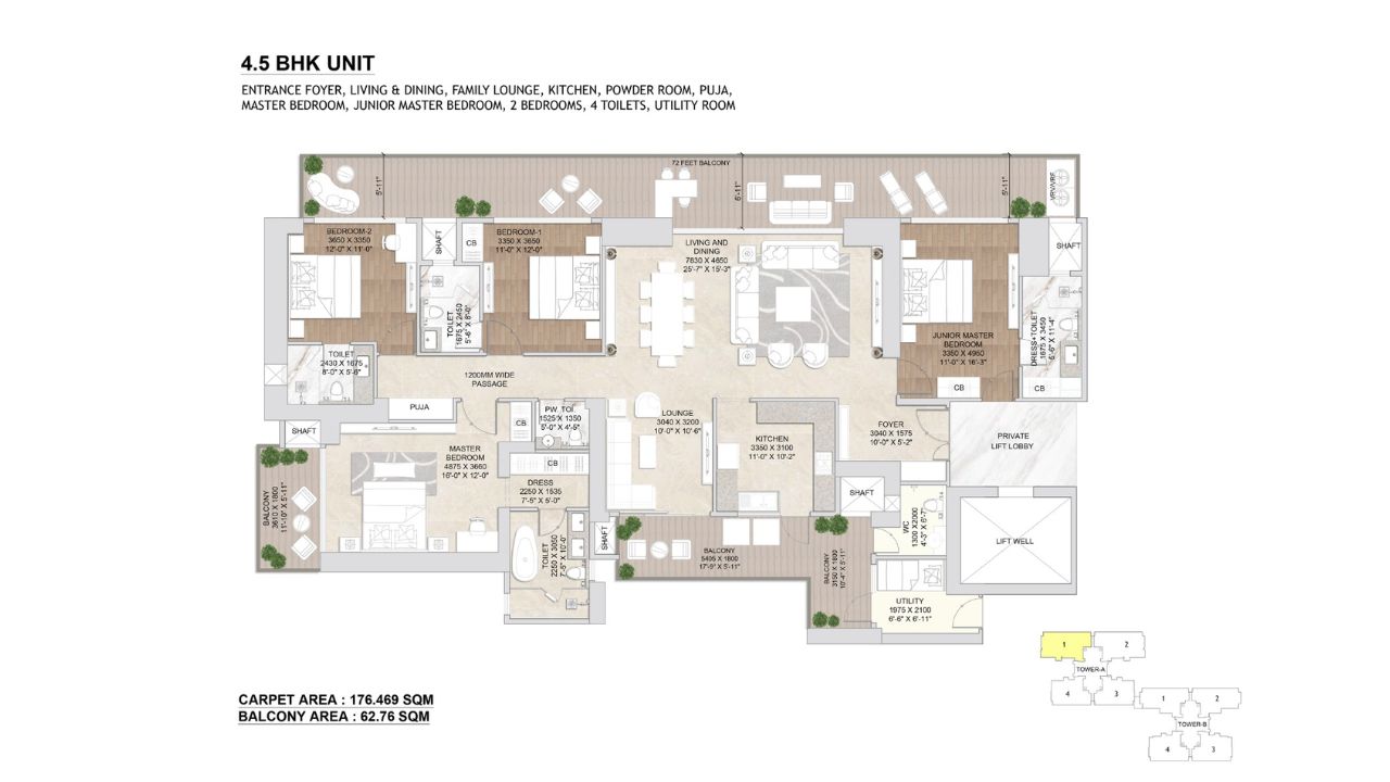 Signature Global Twin Towers DXP Floor plans
