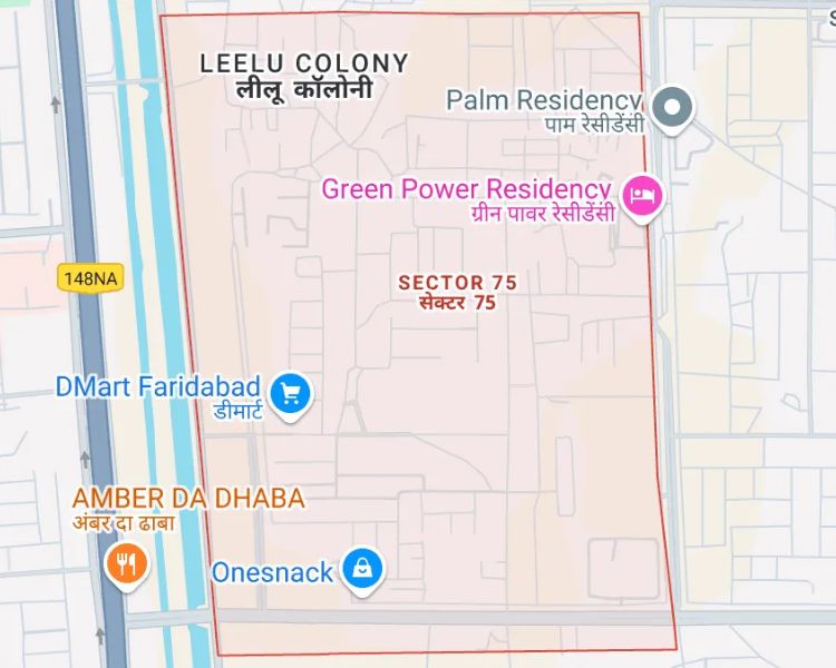 BPTP The Resort Sector 75 Faridabad Location Map