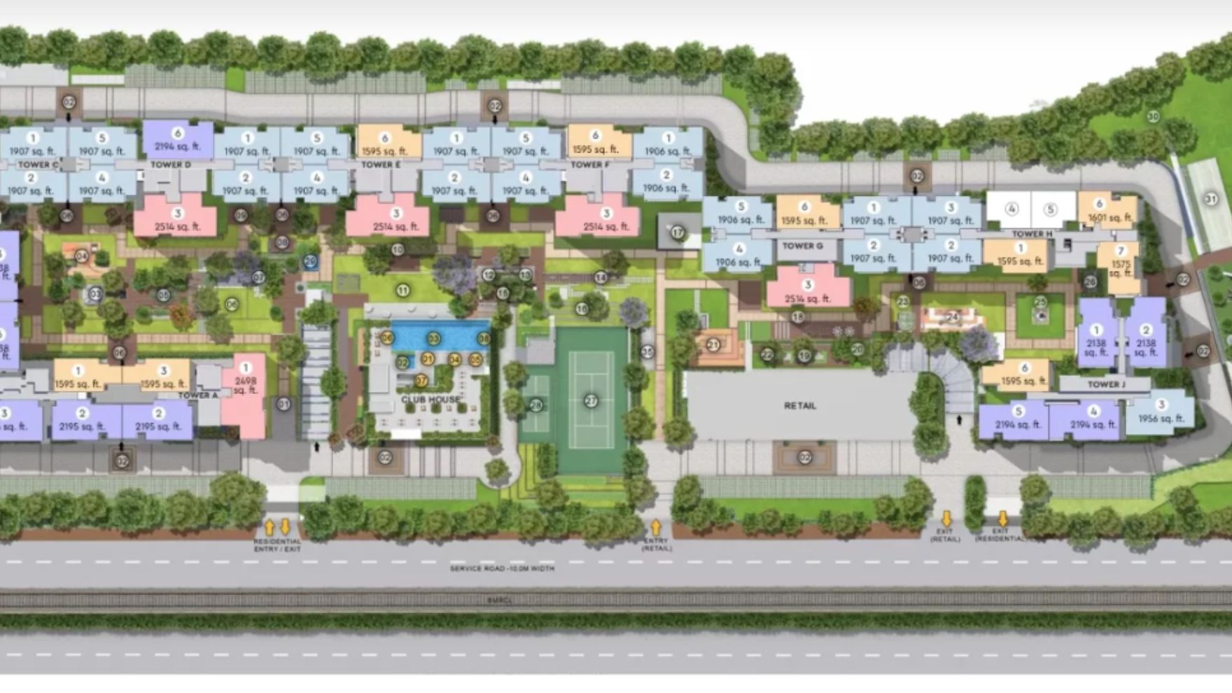 Godrej Aveline Yelahanka Bangalore Master Plan 