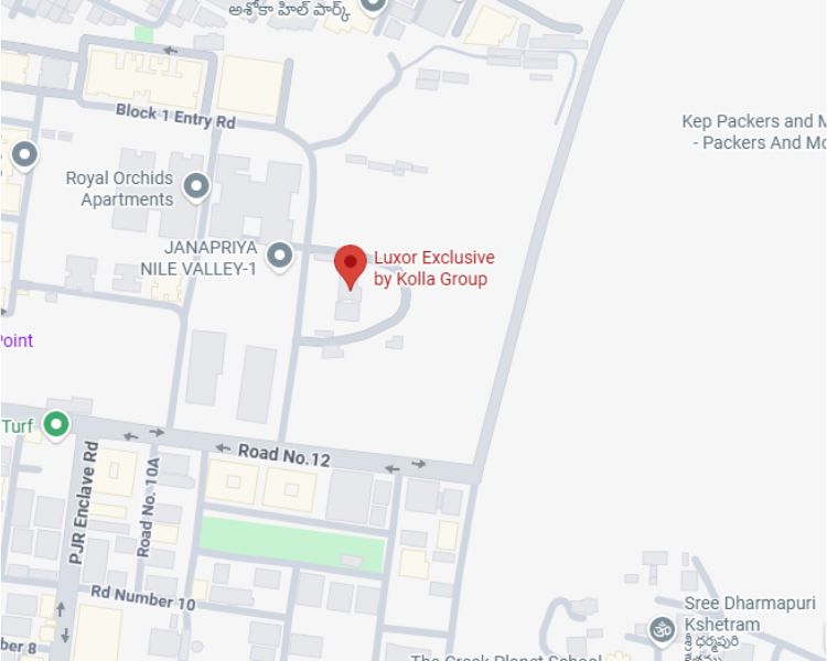 Kolla Luxor Exclusive Chandanagar Hyderabad Location Map 