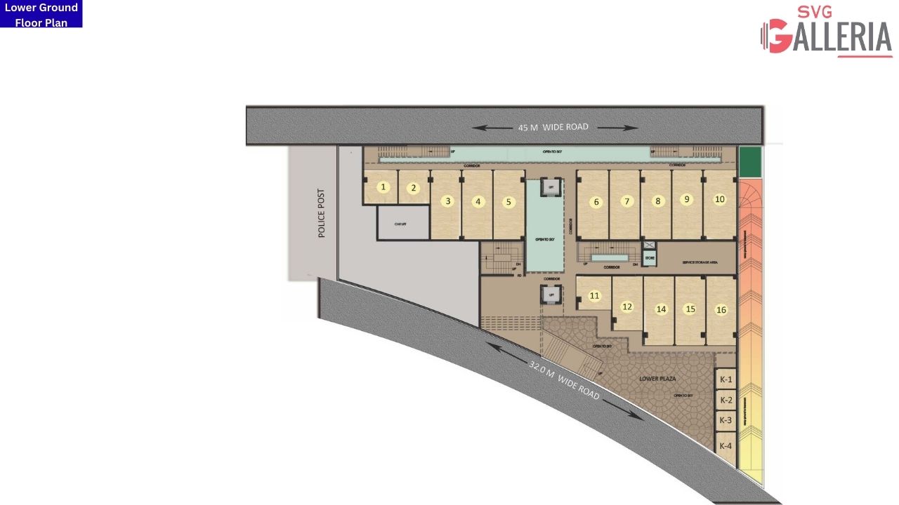 SVG Galleria Noida Lower Ground Floor Plan