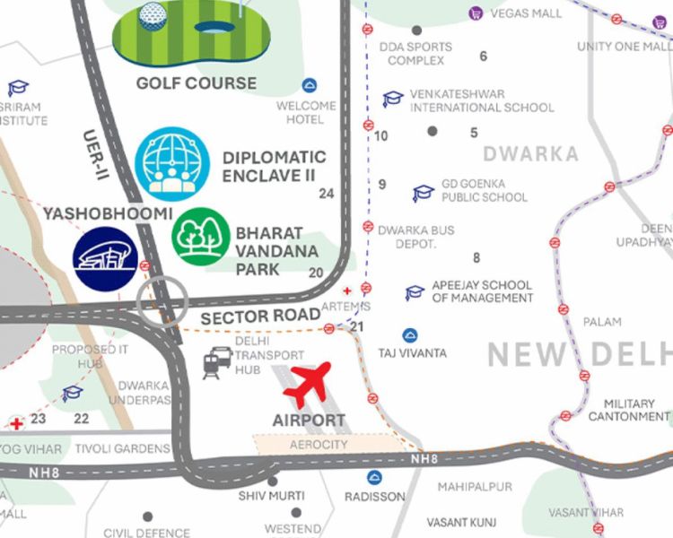 GYGY FIVEO Noida Location Map