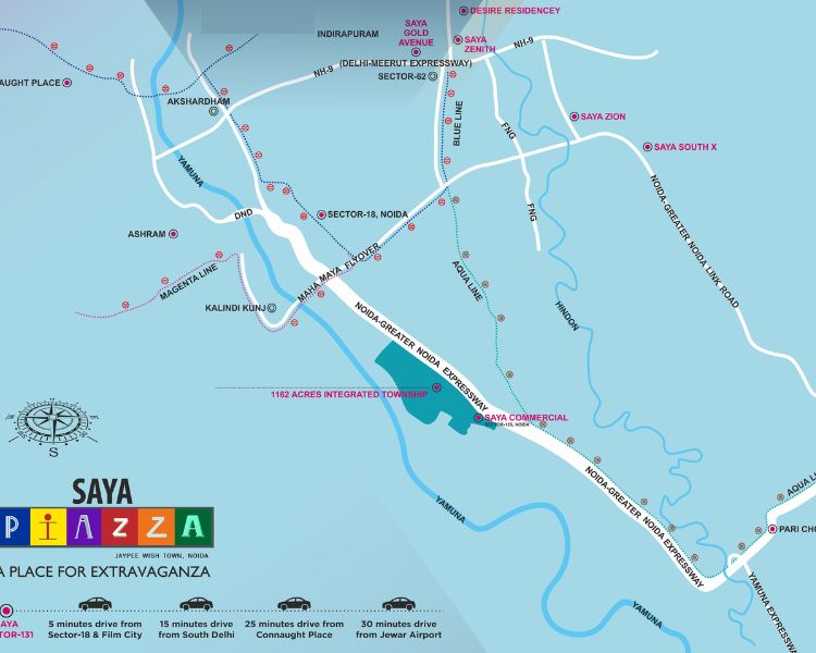 Saya Piazza Location Map