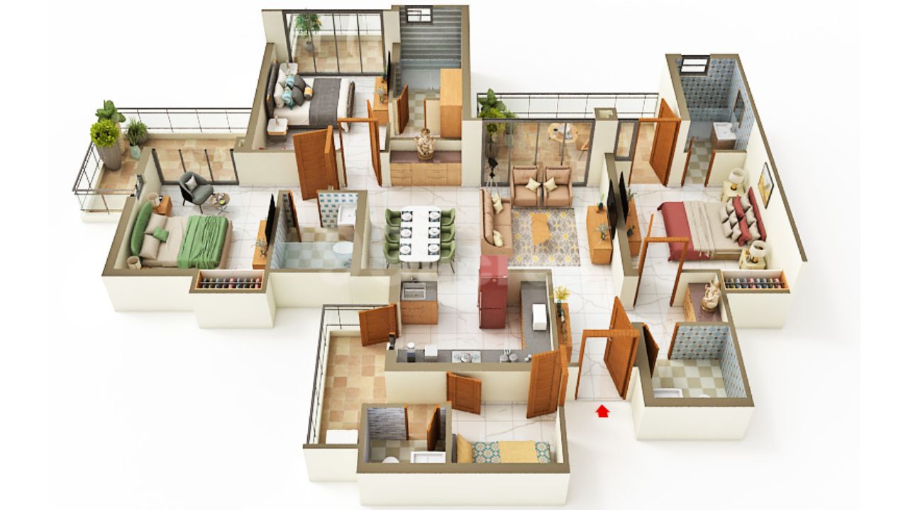 Ace Hanei Sector 12 Greater Noida West Floor Plan 3 BHK