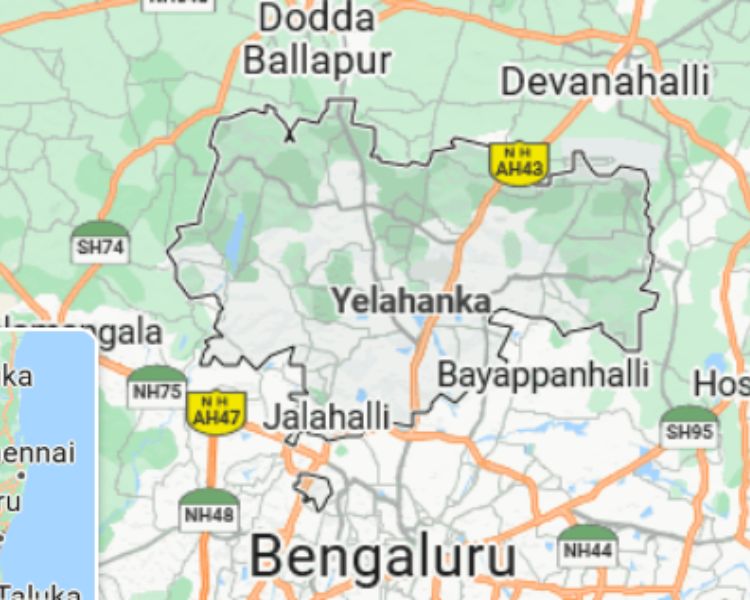 Sattva Lumina Yelahanka Bangalore Location Map 