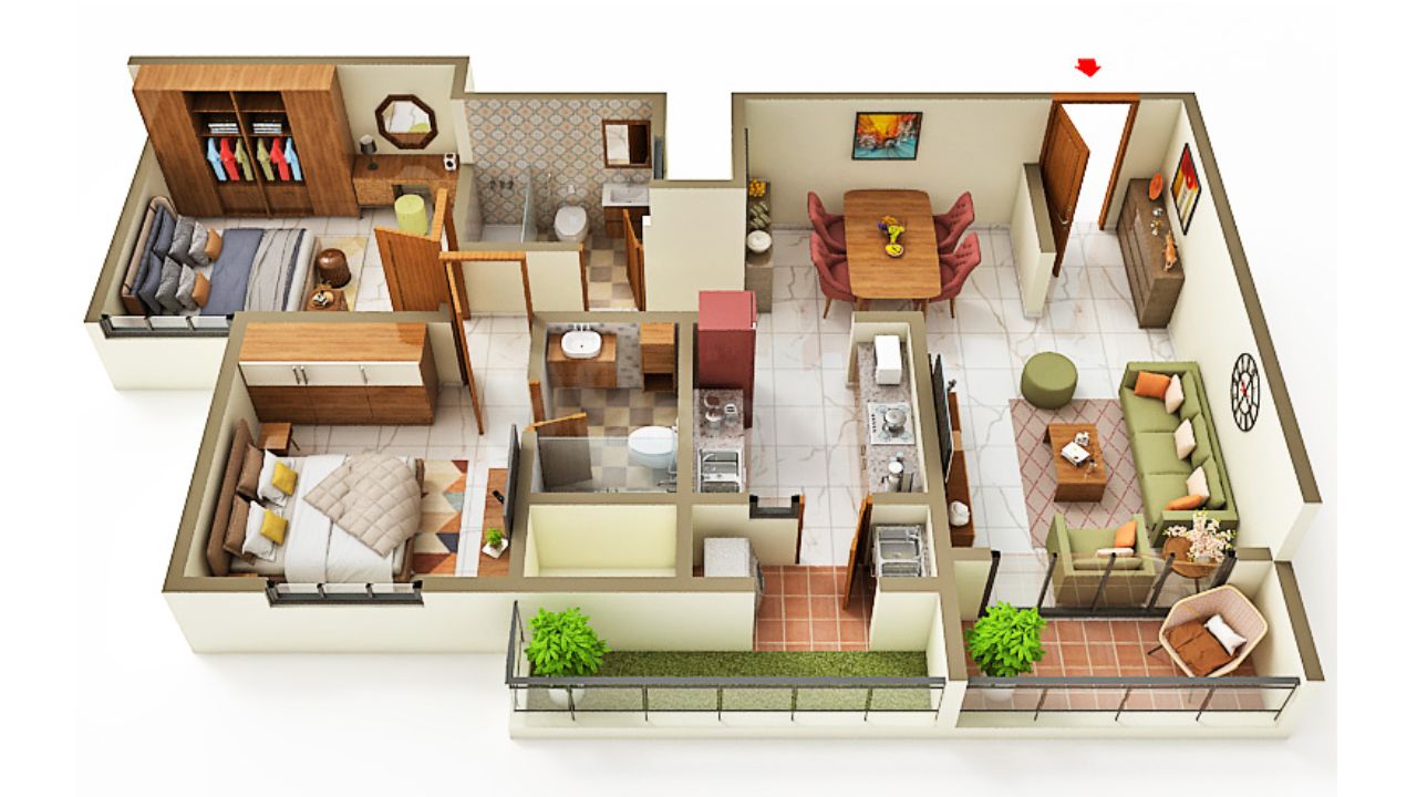 House of Sapiens Hoskote Bangalore Floor Plan 2 BHK 
