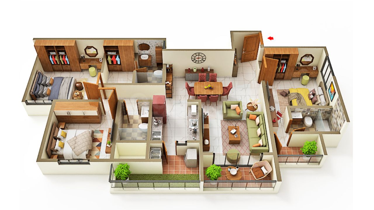House of Sapiens Hoskote Bangalore Floor Plan 3 BHK 